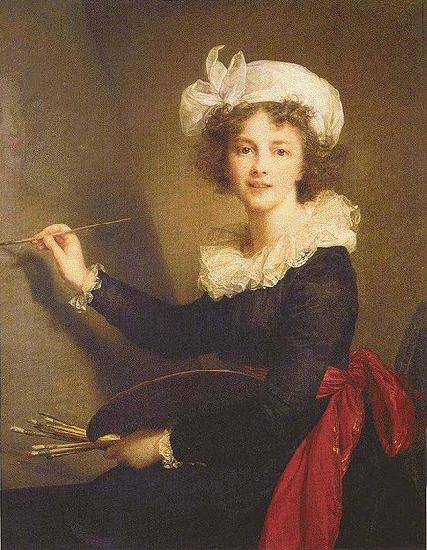 Elisabeth Louise Viegg-Le Brun Self portrait, painted at Florence, Germany oil painting art
